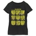 thumbnail image 1 of Girl's Shrek Shrek's Emotions Chart  Graphic Tee Black Medium, 1 of 4