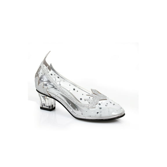 Girl's Silver Glitter Shoes