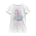 thumbnail image 1 of Girl's Sleeping Beauty Dreamer Pop Art  Graphic Tee White Large, 1 of 4
