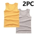 thumbnail image 1 of Girl's Sleeveless Tank Top Cotton Vest Summer Casual Solid Color Round Neck Undershirt Breathable, 1 of 3