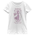 thumbnail image 1 of Girl's Snow White and the Seven Dwarfs Fairest One of All Distressed  Graphic Tee White Large, 1 of 4
