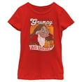 thumbnail image 1 of Girl's Snow White and the Seven Dwarfs Grumpy as Usual Distressed Graphic Tee Red Small, 1 of 5