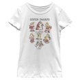 thumbnail image 1 of Girl's Snow White and the Seven Dwarfs Name Grid  Graphic Tee White Small, 1 of 4