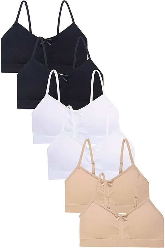 Girl's Soft Seamless Crop Brelette Training Bra