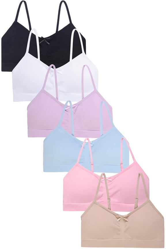 Girl's Soft Seamless Crop Brelette Training Bra