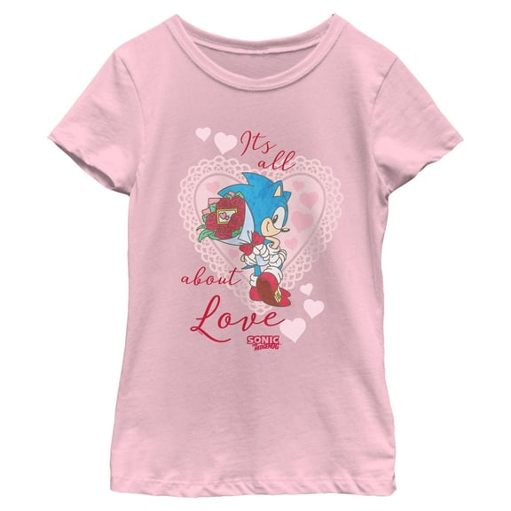 Girl's Sonic the Hedgehog It's All About Love Graphic T-Shirt