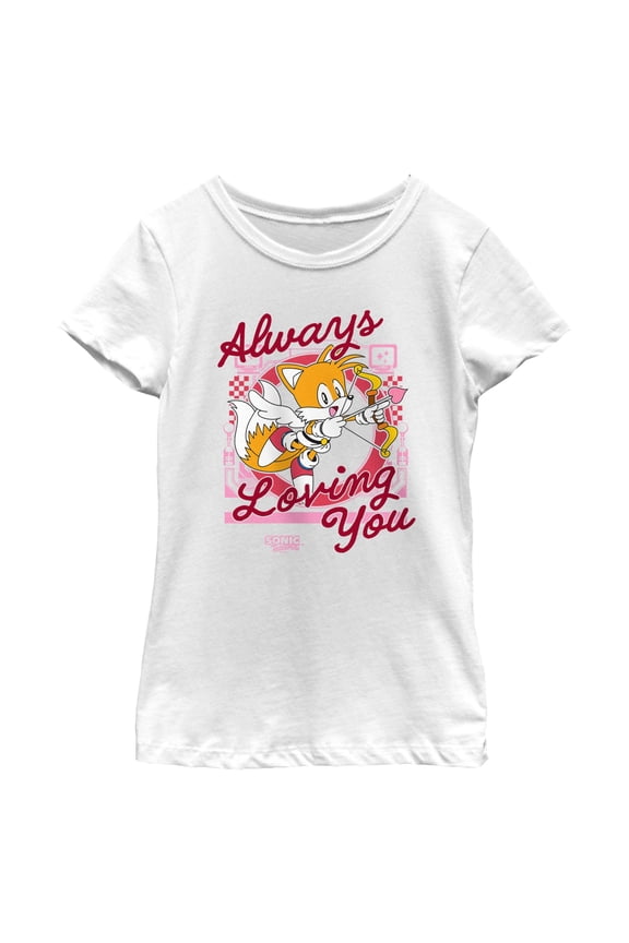 Girl's Sonic the Hedgehog Tails Always Loving You Graphic T-Shirt