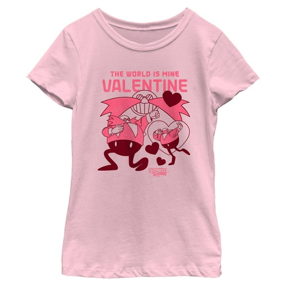 Girl's Sonic the Hedgehog The World Is Mine Valentine Graphic T-Shirt