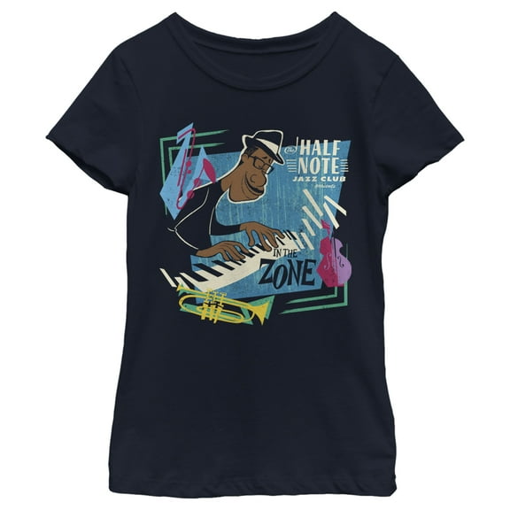 Girl's Soul Joe Jazz Zone Graphic Tee Navy Blue X Small