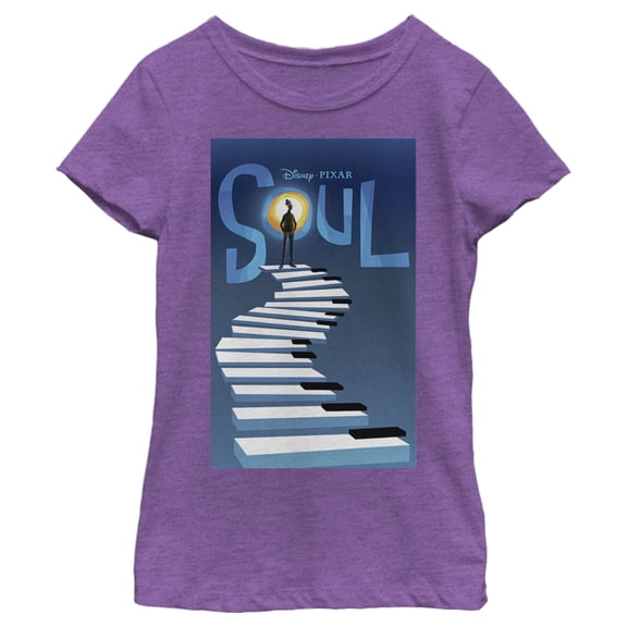 Girl's Soul Official Poster Graphic Tee Purple Berry Medium
