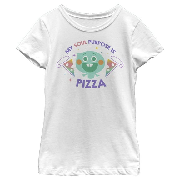 Girl's Soul Pizza Purpose Graphic Tee White Small