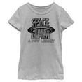 thumbnail image 1 of Girl's Space Jam: A New Legacy Cyber Logo Graphic Tee Athletic Heather Small, 1 of 5