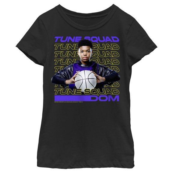 Girl's Space Jam: A New Legacy Dom James Tune Squad Graphic Tee Black X Small