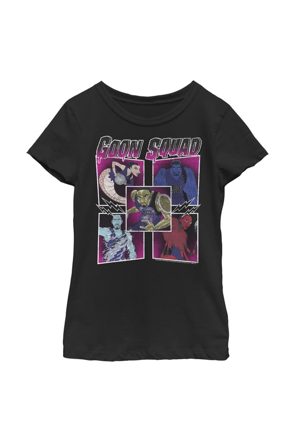 Girl's Space Jam: A New Legacy Goon Squad Boxes Graphic Tee Black Large