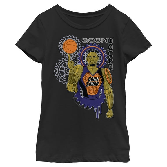 Girl's Space Jam: A New Legacy Goon Squad Star Graphic Tee Black Small