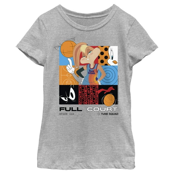 Girl's Space Jam: A New Legacy Lola Bunny Full Court  Graphic Tee Athletic Heather Small