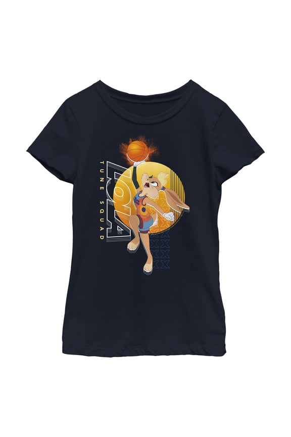 Girl's Space Jam: A New Legacy Lola Bunny Profile  Graphic Tee Navy Blue Large