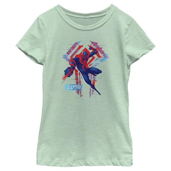 Girl's Spider-Man: Across the Spider-Verse 2099 Spider-Man  Graphic Tee Mint Large