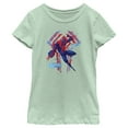 thumbnail image 1 of Girl's Spider-Man: Across the Spider-Verse 2099 Spider-Man  Graphic Tee Mint X Small, 1 of 4
