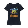 thumbnail image 1 of Girl's SpongeBob SquarePants Absorb the Fun Graphic Tee Navy Blue X Large, 1 of 3