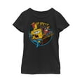 thumbnail image 1 of Girl's SpongeBob SquarePants Bank Geek Practice Graphic Tee Black Large, 1 of 3