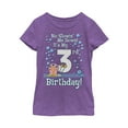 thumbnail image 1 of Girl's SpongeBob SquarePants Gary 3rd Birthday Graphic Tee Purple Berry X Large, 1 of 3