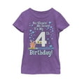 thumbnail image 1 of Girl's SpongeBob SquarePants Gary 4th Birthday  Graphic Tee Purple Berry Large, 1 of 3