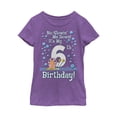thumbnail image 1 of Girl's SpongeBob SquarePants Gary 6th Birthday  Graphic Tee Purple Berry Medium, 1 of 3