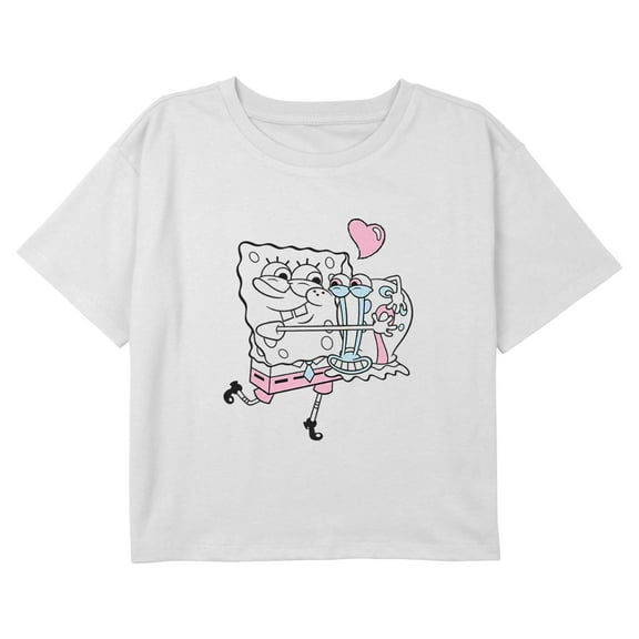 Girl's SpongeBob SquarePants Gary Love Graphic Cropped T-Shirt