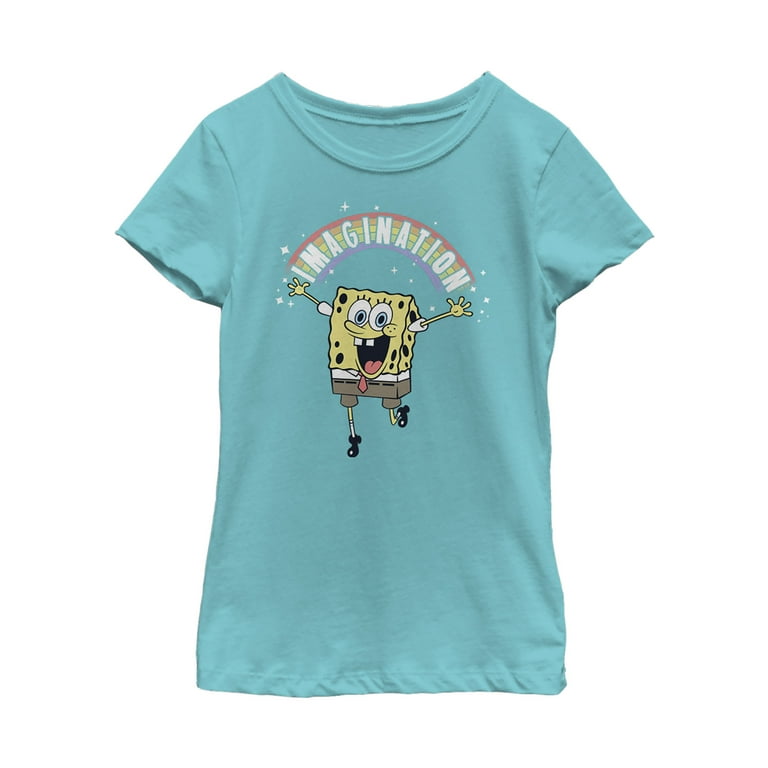 Spongebob Squarepants Imagination Rainbow Graphic T-Shirt Spongebob Squarepants Imagination Rainbow Graphic T-Shirt