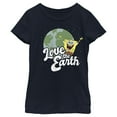 thumbnail image 1 of Girl's SpongeBob SquarePants Love the Earth  Graphic Tee Navy Blue Medium, 1 of 4