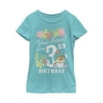 thumbnail image 1 of Girl's SpongeBob SquarePants Sandy 3rd Birthday  Graphic Tee Tahiti Blue Medium, 1 of 3
