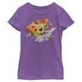 thumbnail image 1 of Girl's SpongeBob SquarePants Sponge on the Run BFF Adventure  Graphic Tee Purple Berry Small, 1 of 3