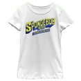 thumbnail image 1 of Girl's SpongeBob SquarePants Sponge on the Run Classic Logo  Graphic Tee White Small, 1 of 4