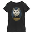 thumbnail image 1 of Girl's Star Trek: The Next Generation Commander Data Cat  Graphic Tee Black X Small, 1 of 4