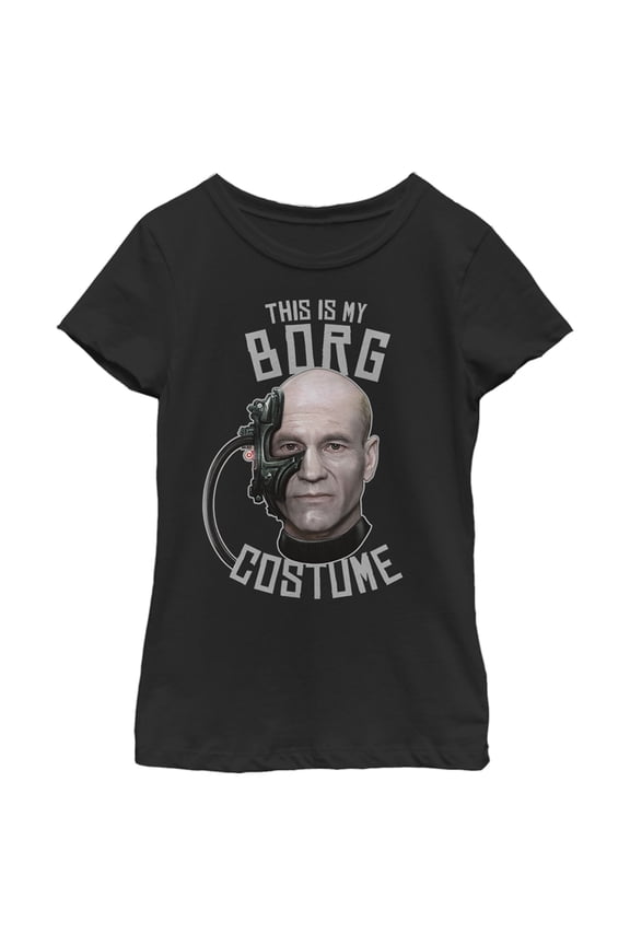 Girl's Star Trek: The Next Generation This is My Borg Costume  Graphic Tee Black X Large