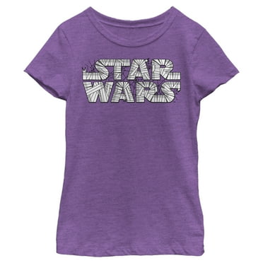 Girl's Star Wars: A New Hope Halloween Mummy Logo  Graphic Tee Purple Berry X Small