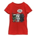thumbnail image 1 of Girl's Star Wars Boba It's Cold Outside  Graphic Tee Red X Small, 1 of 4