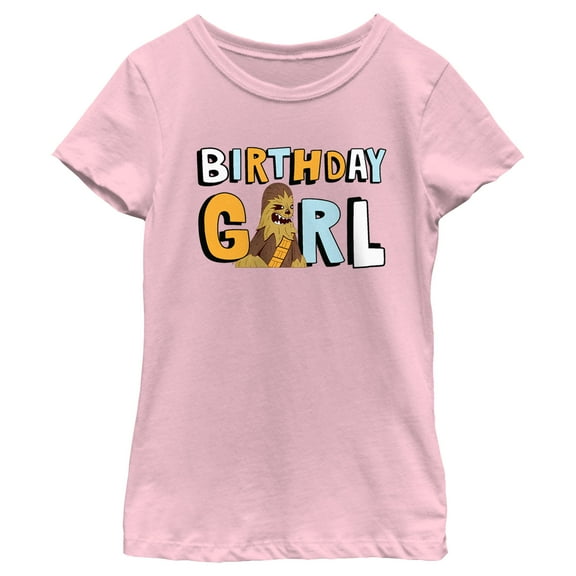 Girl's Star Wars Chewbacca Birthday Girl  Graphic T-Shirt