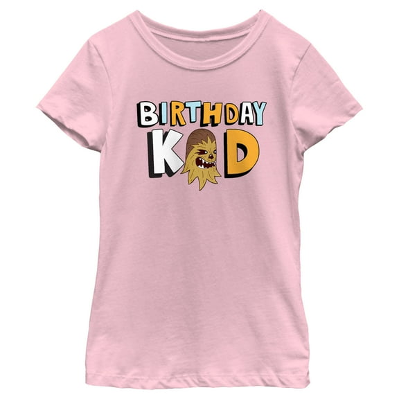 Girl's Star Wars Chewbacca Birthday Kid  Graphic T-Shirt