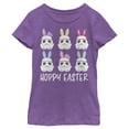 thumbnail image 1 of Girl's Star Wars Easter Stormtroopers With Ears Line Up Poster  Graphic Tee Purple Berry Medium, 1 of 3