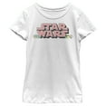 thumbnail image 1 of Girl's Star Wars Easter Themed Chest Logo  Graphic Tee White X Small, 1 of 4