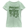 thumbnail image 1 of Girl's Star Wars Ewok Protect Our Forests  Graphic Tee Mint X Large, 1 of 4