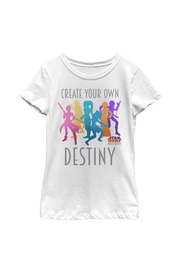 Girl's Star Wars Forces of Destiny Create Destiny Graphic Tee White X Large