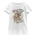 thumbnail image 1 of Girl's Star Wars Forces of Destiny Rey Stronger  Graphic Tee White X Small, 1 of 4