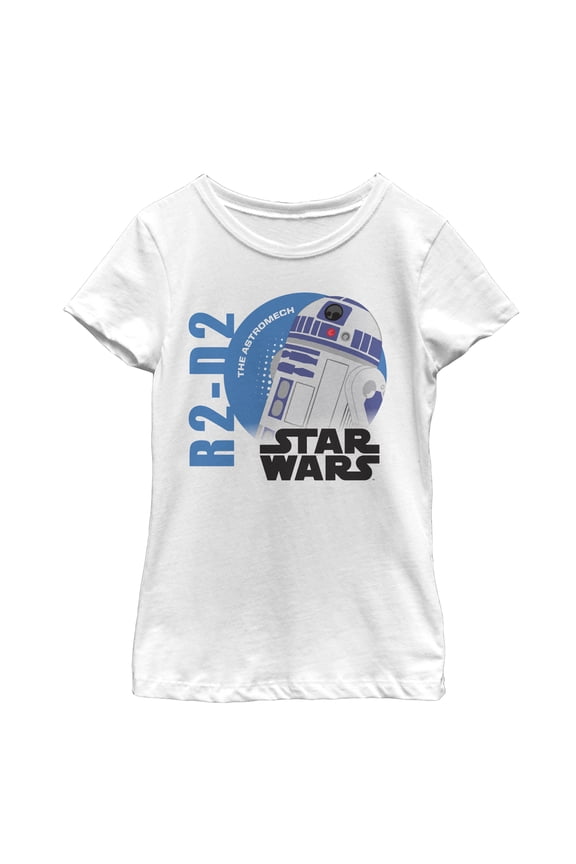 Girl's Star Wars Galaxy of Adventures R2-D2 Astromech Graphic Tee White Medium