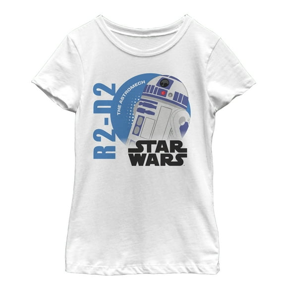 Girl's Star Wars Galaxy of Adventures R2-D2 Astromech Graphic Tee White X Large