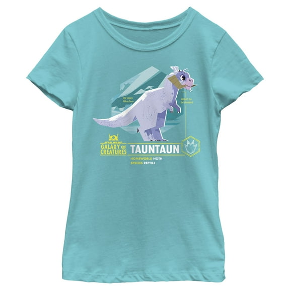Girl's Star Wars: Galaxy of Creatures The Tauntaun  Graphic Tee Tahiti Blue X Large