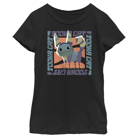 Girl's Star Wars: Galaxy of Creatures The Tooka-Cat  Graphic Tee Black Small