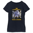thumbnail image 1 of Girl's Star Wars: Galaxy of Creatures The Wampa  Graphic Tee Navy Blue X Small, 1 of 4